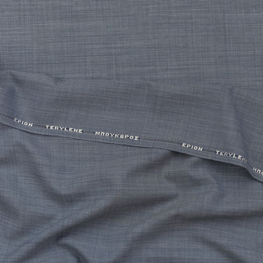 ΥΦΑΣΜΑ ΜΑΛΛΙ - ΤΕΡΙΛΕΝ - TAILORED ΚΟΜΨΟΤΗΤΑ & ΣΥΓΧΡΟΝΗ ΠΡΟΣΕΓΓΙΣΗ - ΨΥΧΡΟ ΜΠΛΕ ΜΕ ΓΚΡΙ ΥΠΟΤΟΝΟΥΣ