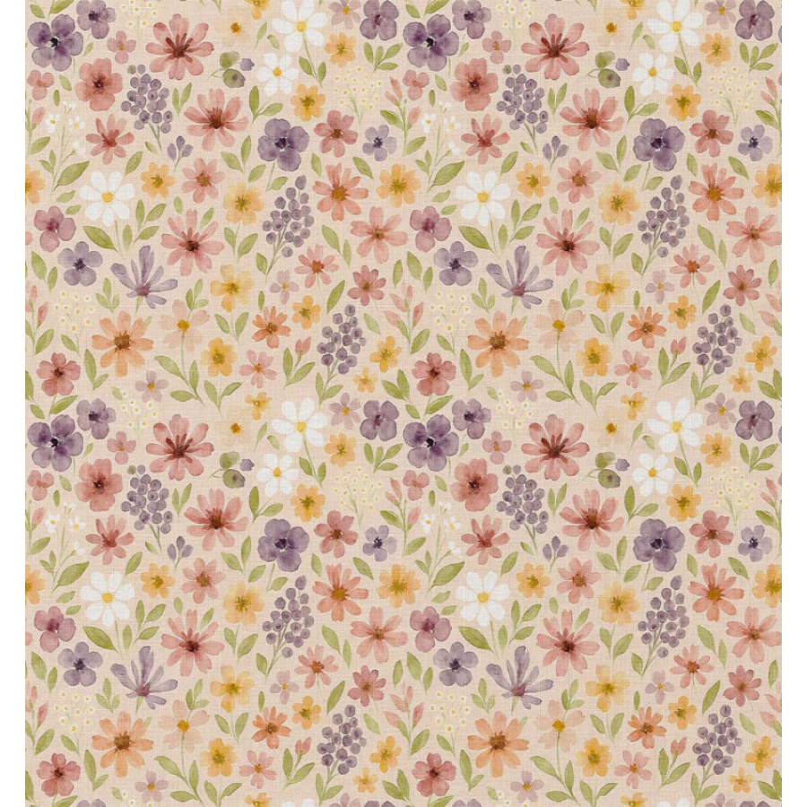 ΥΦΑΣΜΑ ΠΟΠΛΙΝΑ 100% ΒΑΜΒΑΚΙ DIGITAL PRINT - ΜΙΚΡΑ ΠΑΣΤΕΛ ΛΟΥΛΟΥΔΙΑ