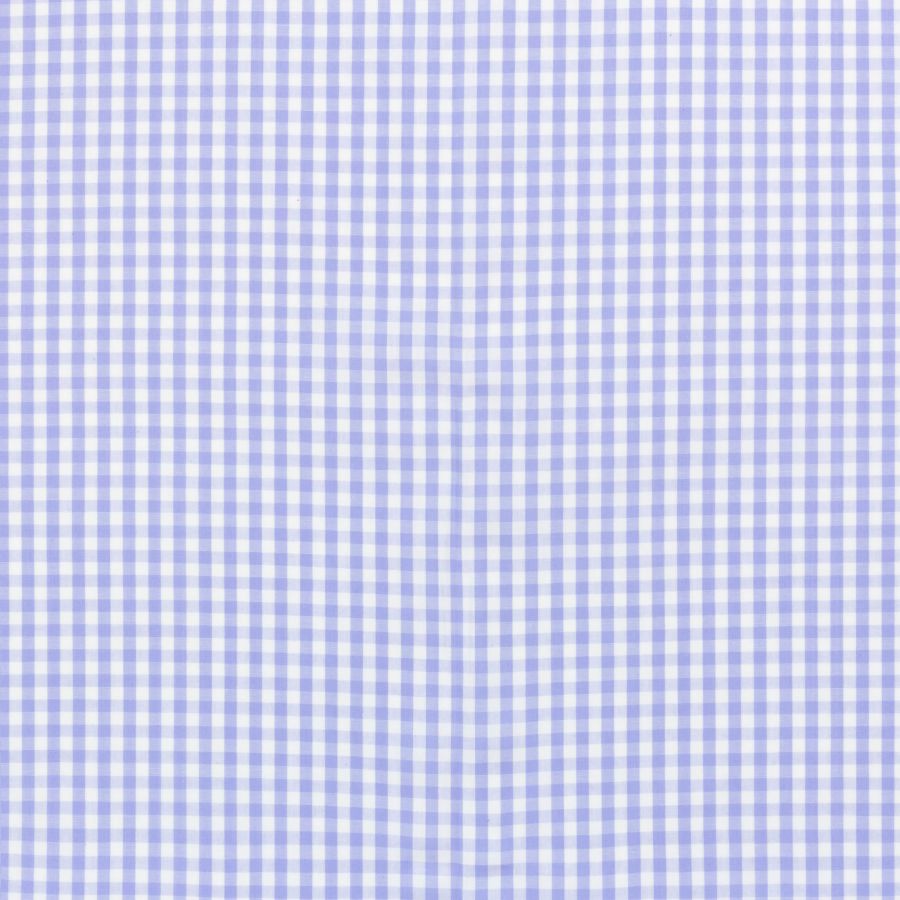 ΥΦΑΣΜΑ ΠΟΠΛΙΝΑ 100% ΒΑΜΒΑΚΙ ΚΑΡΟ ''VICHY'' ΣΧΕΔΙΟ ΜΙΚΡΟ ΓΑΛΑΖΙΟ - ΑΣΠΡΟ 