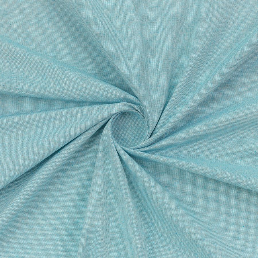 ΥΦΑΣΜΑ 100% ΒΑΜΒΑΚΕΡΟ ΠΥΚΝΟ ΜΕ ΥΦΑΝΣΗ ΛΙΝΟΥ (LINO BLOOM) ΔΙΧΡΩΜΗ ΥΦΑΝΣΗ ΜΠΕΖ-ΓΑΛΑΖΙΟ/ΜΕΝΤΑ