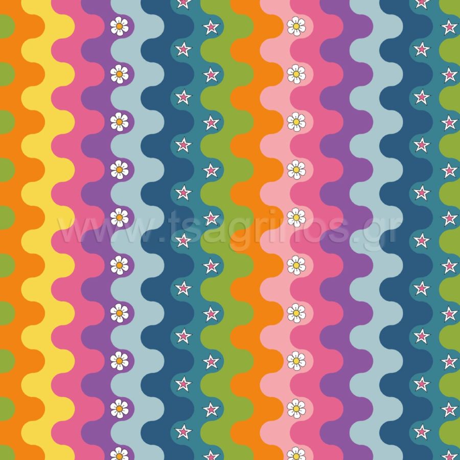 ΥΦΑΣΜΑ ΠΟΠΛΙΝΑ 100% ΒΑΜΒΑΚI ORGANIC DIGITAL - Ρετάλι 3.60μ.