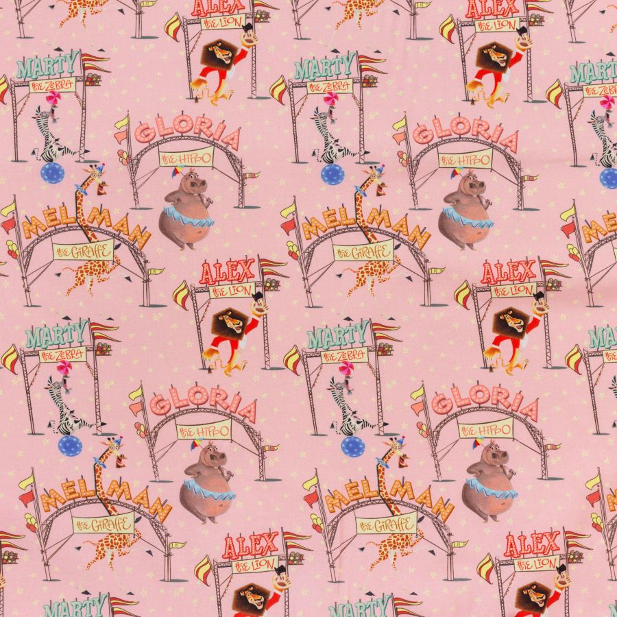 ΥΦΑΣΜΑ ΠΟΠΛΙΝΑ DIGITAL PRINT (DISNEY LICENSED) ΜΑΔΑΓΑΣΚΑΡΗ