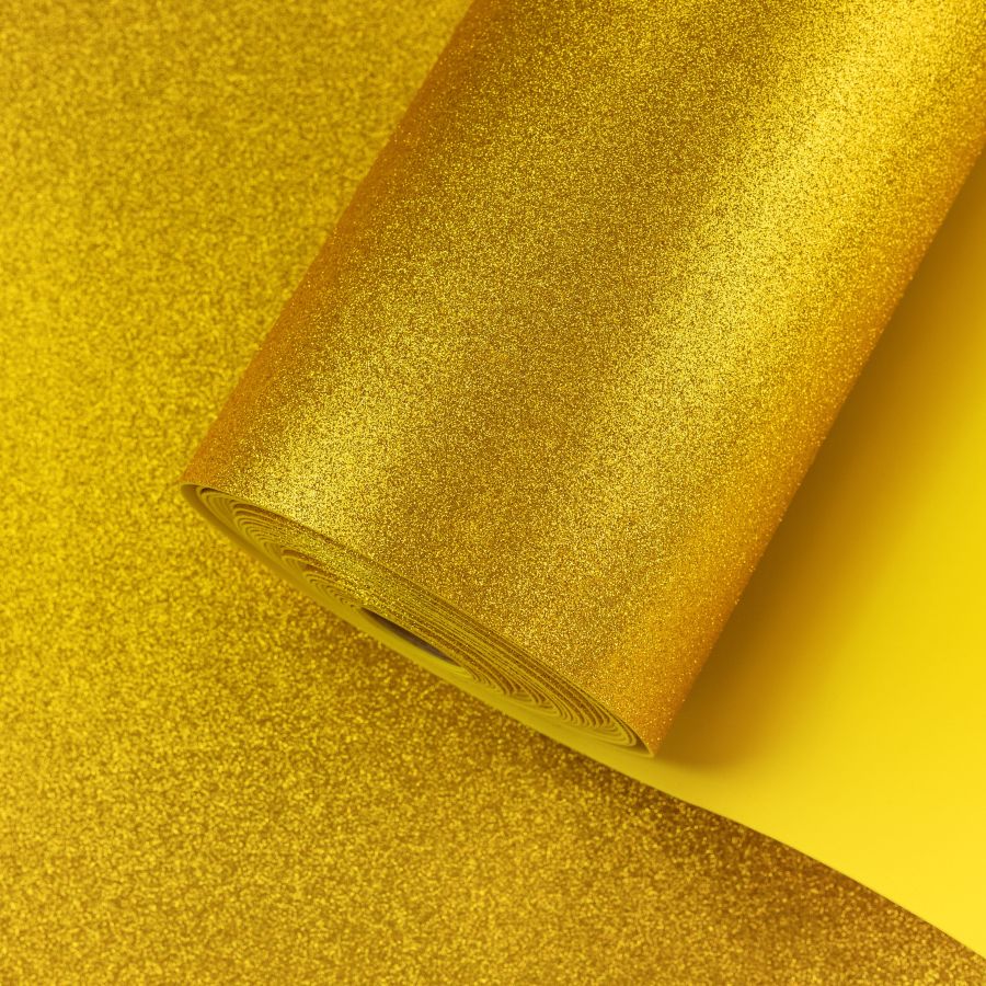 ΥΦΑΣΜΑ ΓΟΜΑ-FOAM ΜΕ ΓΚΛΙΤΤΕΡ ΑΦΡΩΔΗ ΥΦΑΣΜΑ ΓΙΑ ΚΑΤΑΣΚΕΥΕΣ ΚΑΙ ΧΕΙΡΟΤΕΧΝΙΕΣ ΚΙΤΡΙΝΟ-ΧΡΥΣΟ