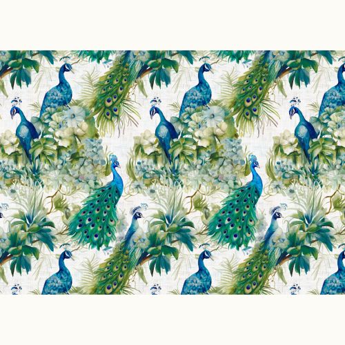 ΥΦΑΣΜΑ ΚΑΡΑΒΟΠΑΝΟ ΒΑΜΒΑΚΕΡΟ ”HALF PANAMA” (PEACOCK) - Ρετάλι 0.80μ.