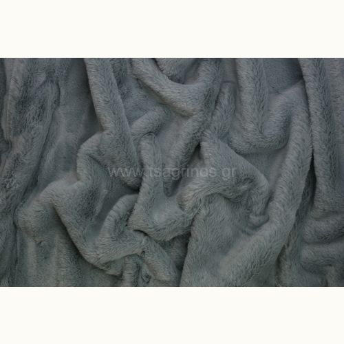 ΥΦΑΣΜΑ ΓΟΥΝΑΚΙ ΟΙΚΟΛΟΓΙΚΟ SUPER SOFT ''RABBIT'' (ΓΚΡΙ)
