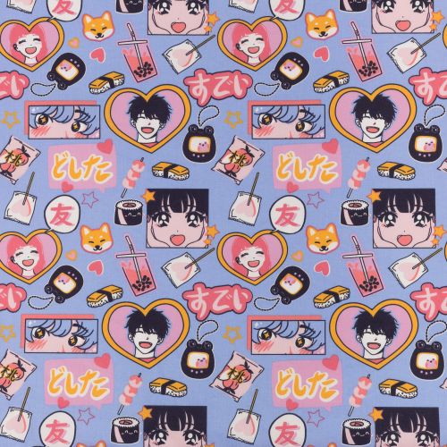 ΥΦΑΣΜΑ ΠΟΠΛΙΝΑ 100% ΒΑΜΒΑΚΙ - KAWAII POP JAPAN