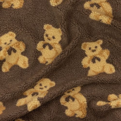 ΥΦΑΣΜΑ ΓΟΥΝΑΚΙ ''TEDDY SHEEP'' ΚΑΦΕ ΜΕ ΜΠΕΖ ΑΡΚΟΥΔΑΚΙΑ