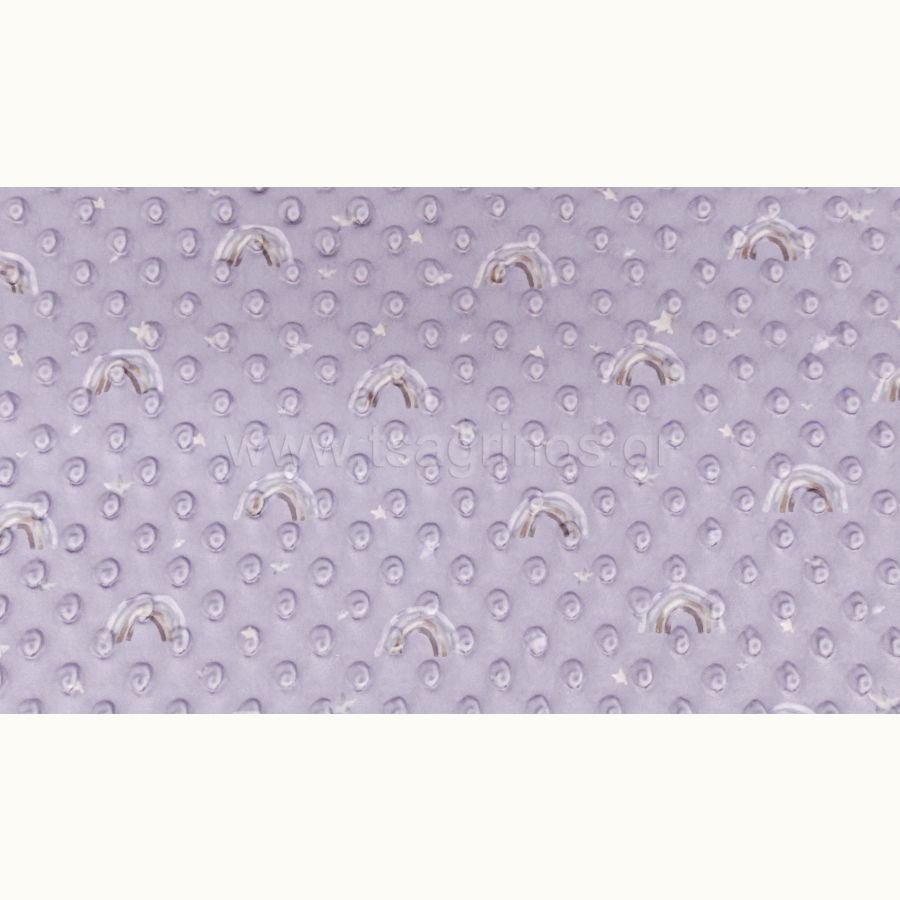 ΥΦΑΣΜΑ ΒΕΛΟΥΤΕ ΑΝΑΓΛΥΦΟ ''MINKY FLEECE'' (ΟΥΡΑΝΙΟ ΤΟΞΟ)