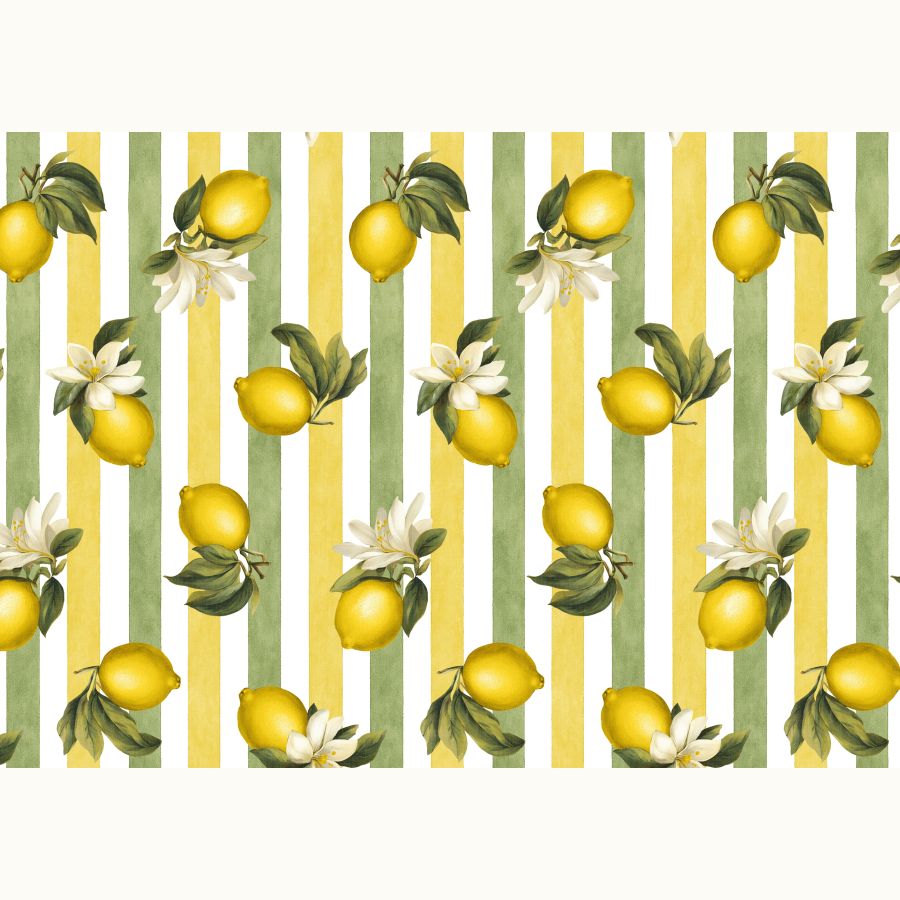 ΥΦΑΣΜΑ ΛΟΝΕΤΑ (ΚΑΡΑΒΟΠΑΝΟ ΜΑΛΑΚΟ) ΒΑΜΒΑΚΕΡΟ, DIGITAL PRINT - LIMONCELLO STRIPE