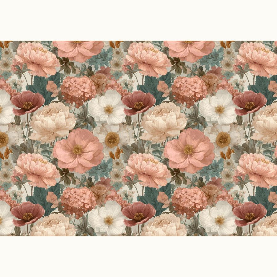 ΥΦΑΣΜΑ ΛΟΝΕΤΑ (ΚΑΡΑΒΟΠΑΝΟ ΜΑΛΑΚΟ) ΒΑΜΒΑΚΕΡΟ, DIGITAL PRINT - PEACH BLOSSOM