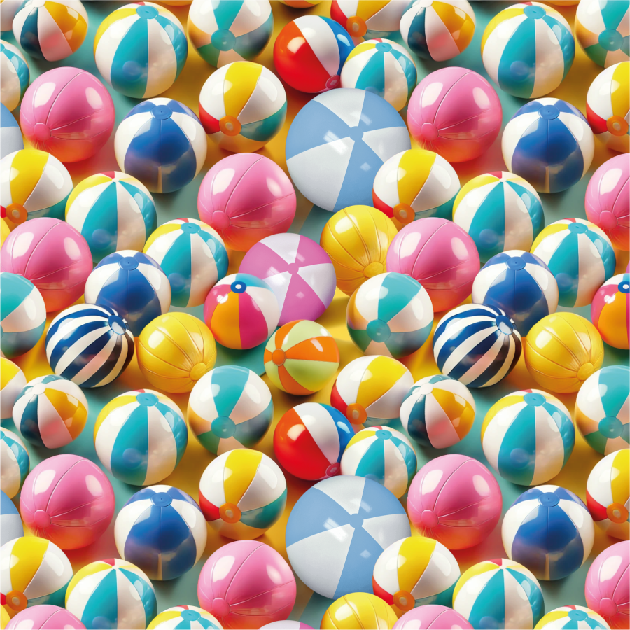 ΥΦΑΣΜΑ ΠΟΠΛΙΝΑ 100% ΒΑΜΒΑΚΙ DIGITAL PRINT -ΥΦΑΣΜΑ ΠΟΠΛΙΝΑ 100% ΒΑΜΒΑΚΙ DIGITAL PRINT - BEACH BALLS 5D ΣΧΕΔΙΑ