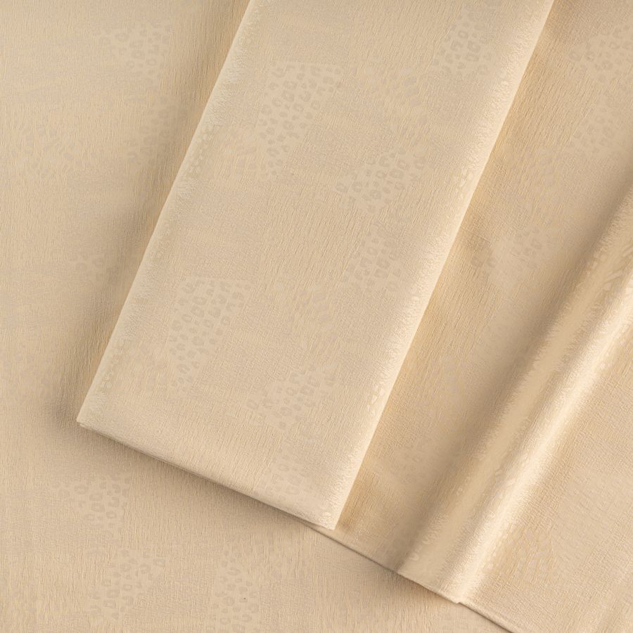 ΥΦΑΣΜΑ ΖΑΚΑΡ ΜΕ ΑΝΑΓΛΥΦΕΣ ΛΕΠΤΟΜΕΡΕΙΕΣ - ΓΕΩΜΕΤΡΙΚΟ ΑΚΑΝΟΝΙΣΤΟ ΣΧΕΔΙΟ ΜΠΕΖ ΚΡΕΜ (Ρετάλι 3.50 μέτρα)