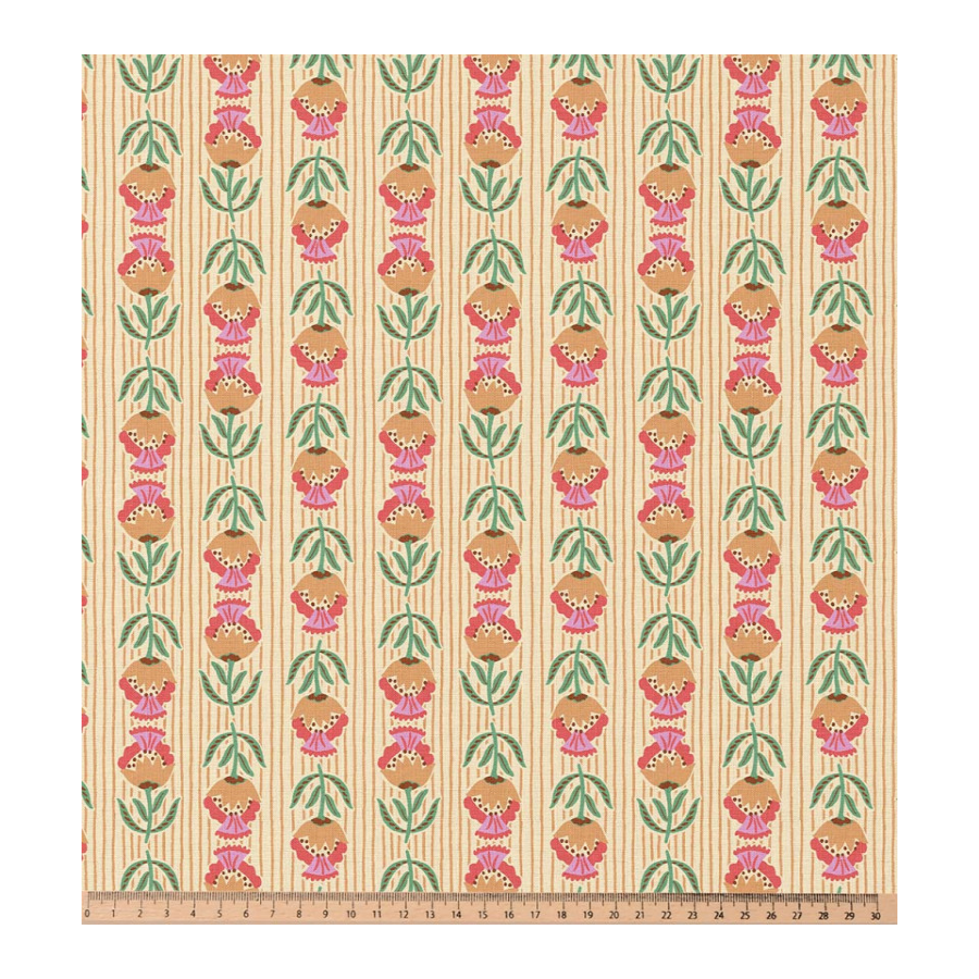 ΥΦΑΣΜΑ ΠΟΠΛΙΝΑ 100% ΒΑΜΒΑΚΙ - ΡΕΤΡΟ ΤΟΥΛΙΠΕΣ