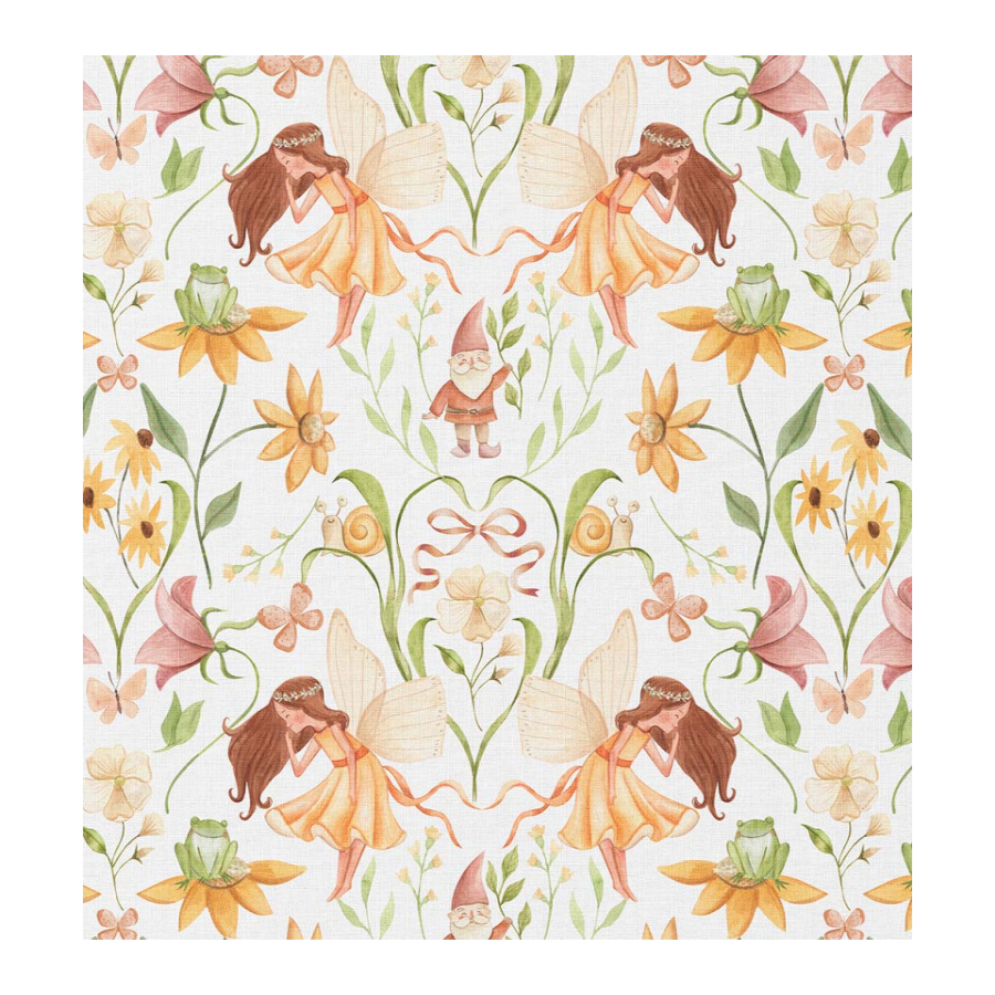 ΥΦΑΣΜΑ ΠΟΠΛΙΝΑ 100% ΒΑΜΒΑΚΙ - FAIRY MEADOW