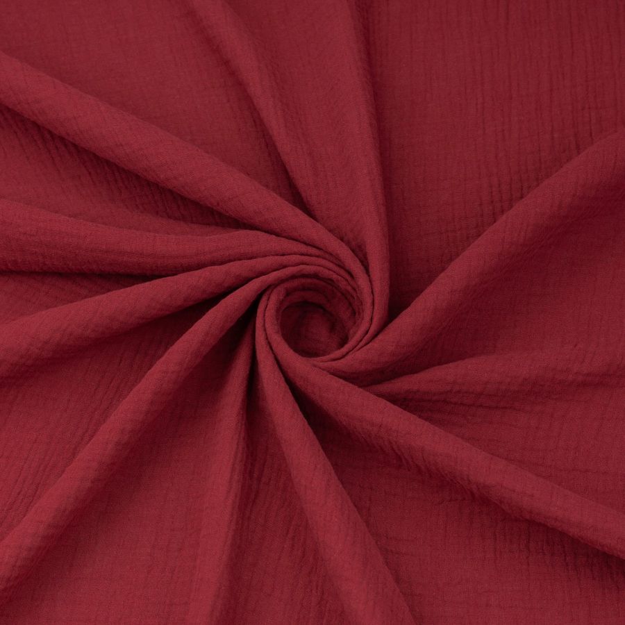 ΥΦΑΣΜΑ ΒΑΜΒΑΚΕΡΗ ΜΟΥΣΕΛΙΝΑ DOUBLE GAUZE – ΓΑΖΑ ΜΕ ΓΚΟΦΡΕ ΥΦΑΝΣΗ - ΜΠΟΡΝΤΟ