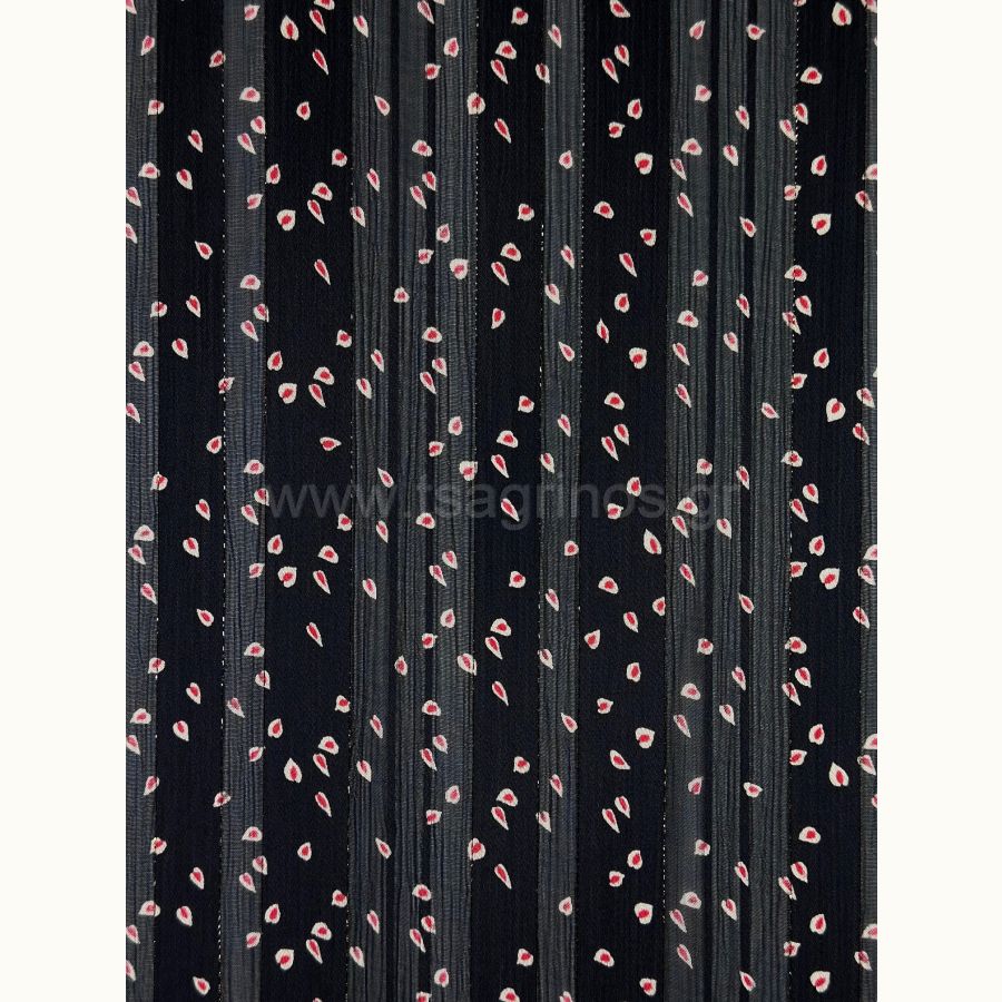 ΥΦΑΣΜΑ ΜΟΥΣΕΛΙΝΑ ΕΜΠΡΙΜΕ LUREX (ΧΡΥΣΗ ΚΛΩΣΤΗ) ΦΥΛΛΑ ΜΑΥΡΑ