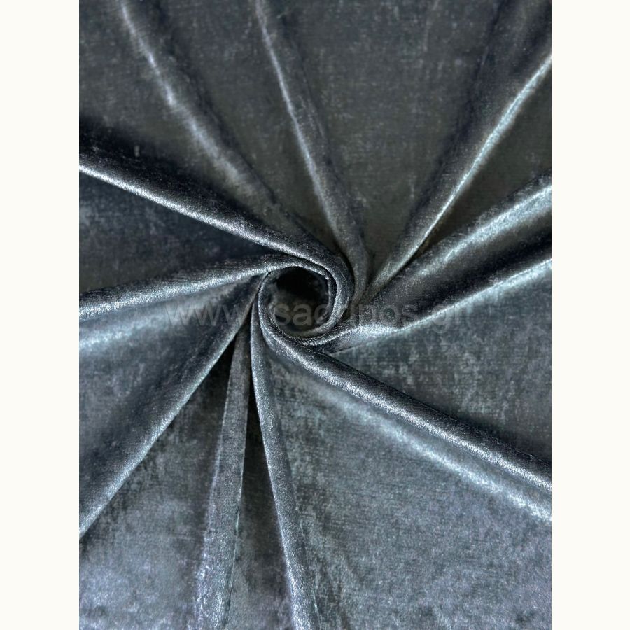 ΥΦΑΣΜΑ ΒΕΛΟΥΔΟ ΒΕΛΟΥΤΕ ”CRUSHED” (ΓΚΡΙ ΣΚΟΥΡΟ)