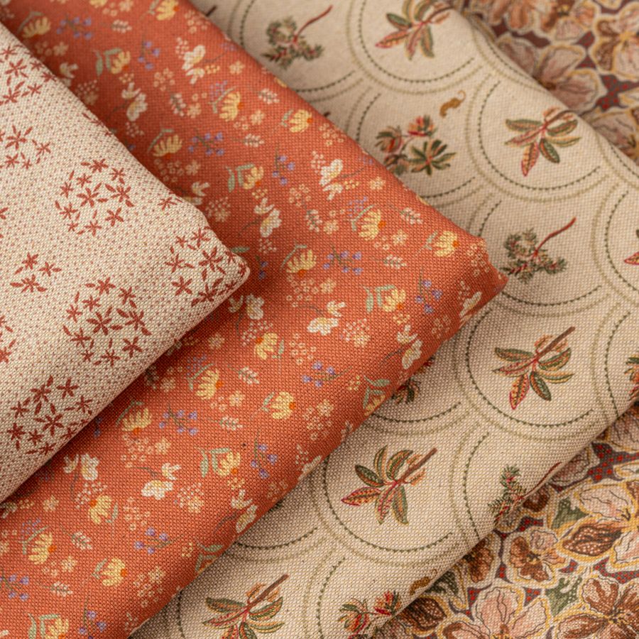 ΥΦΑΣΜΑ 100% ΒΑΜΒΑΚΕΡΟ ΠΥΚΝΟ ΜΕ ΥΦΑΝΣΗ ΛΙΝΟΥ (LINO BLOOM) PALM PARADISE