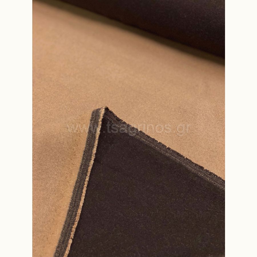 ΥΦΑΣΜΑ ΒΕΛΟΥΡ ΠΑΛΤΟΠΑΝΟ ΔΙΠΛΗΣ ΟΨΗΣ (ΜΠΕΖ - ΚΑΦΕ)
