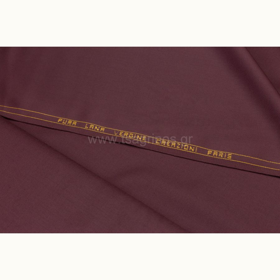 ΥΦΑΣΜΑ 100% ΜΑΛΛΙΝΟ ''100% WOOL VALENTINA'' (ΜΠΟΡΝΤΟ) - Ρετάλι 1μ.