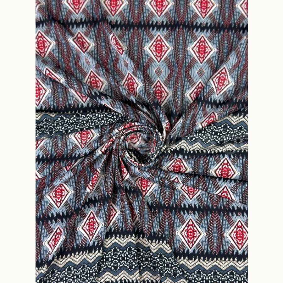 ΥΦΑΣΜΑ ΖΕΡΣΕΙ ΕΛΑΣΤΙΚΟ (ΣΧΕΔΙΟ TRIBAL) ΓΚΡΙ