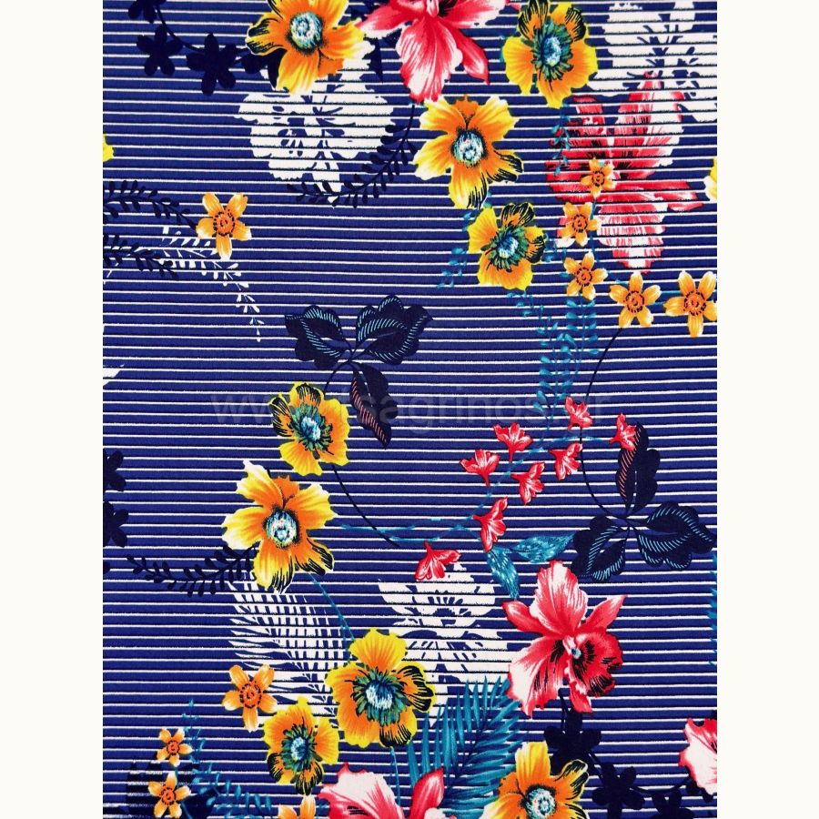 ΥΦΑΣΜΑ ΖΕΡΣΕΙ ΕΛΑΣΤΙΚΟ (ΡΙΓΕ ΜΠΛΕ ΦΛΟΡΑΛ ΣΧΕΔΙΑ)