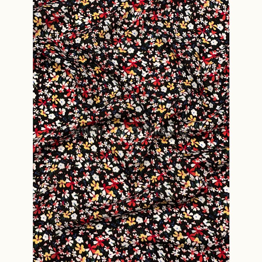 ΥΦΑΣΜΑ 100% ΒΙΣΚΟΖ - ΜΑΥΡΗ ΒΑΣΗ ΜΕ ΜΙΚΡΟ ΑΚΑΝΟΝΙΣΤΟ ΦΛΟΡΑΛ