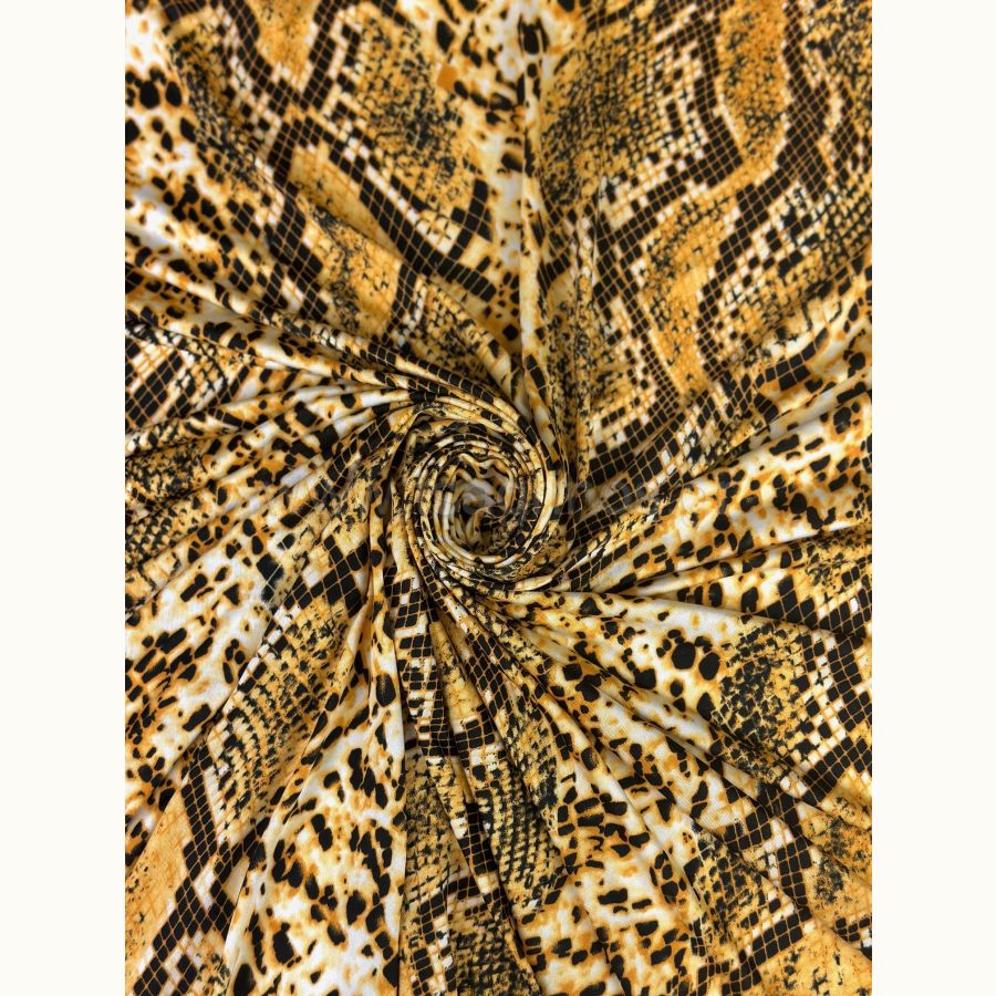 ΥΦΑΣΜΑ ΖΕΡΣΕΙ ΕΛΑΣΤΙΚΟ (SNAKE PRINT YELLOW)