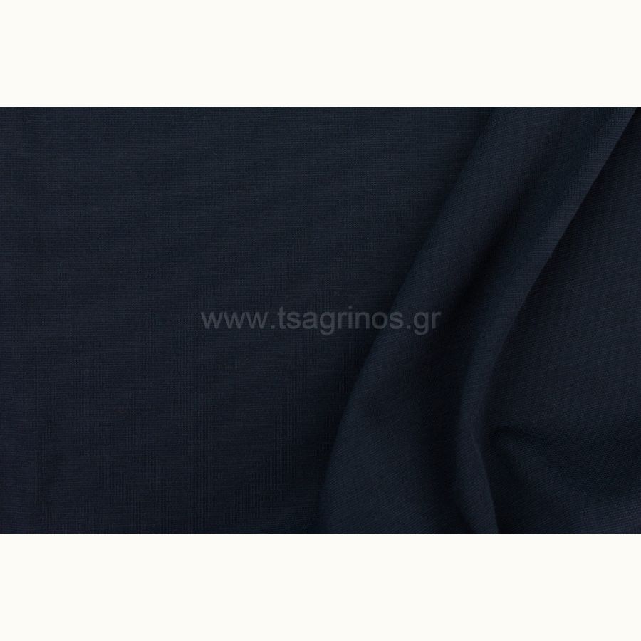 ΥΦΑΣΜΑ ΕΛΑΣΤΙΚΟ ΠΟΥΝΤΟ ΝΤΙ ΡΟΜΑ (PUNTO ROMA) ΜΠΛΕ - ΜΑΥΡΟ/Blue black - Ρετάλι 1.70μ.