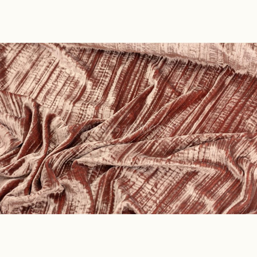 ΥΦΑΣΜΑ ΒΕΛΟΥΔΟ ΓΚΟΦΡΕ ''SILK TOUCH CHIFFON RAYON'' ΣΑΠΙΟ ΜΗΛΟ