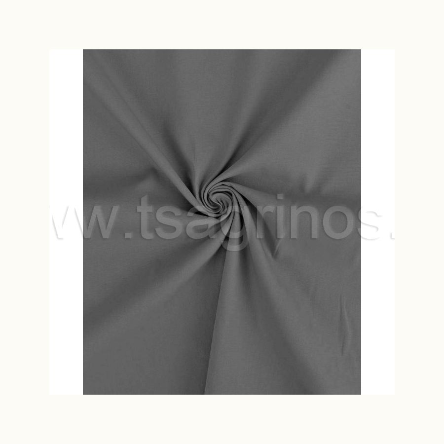 ΥΦΑΣΜΑ ΠΟΠΛΙΝΑ 100% ΒΑΜΒΑΚI (ΓΚΡΙ ΣΚΟΥΡΟ)