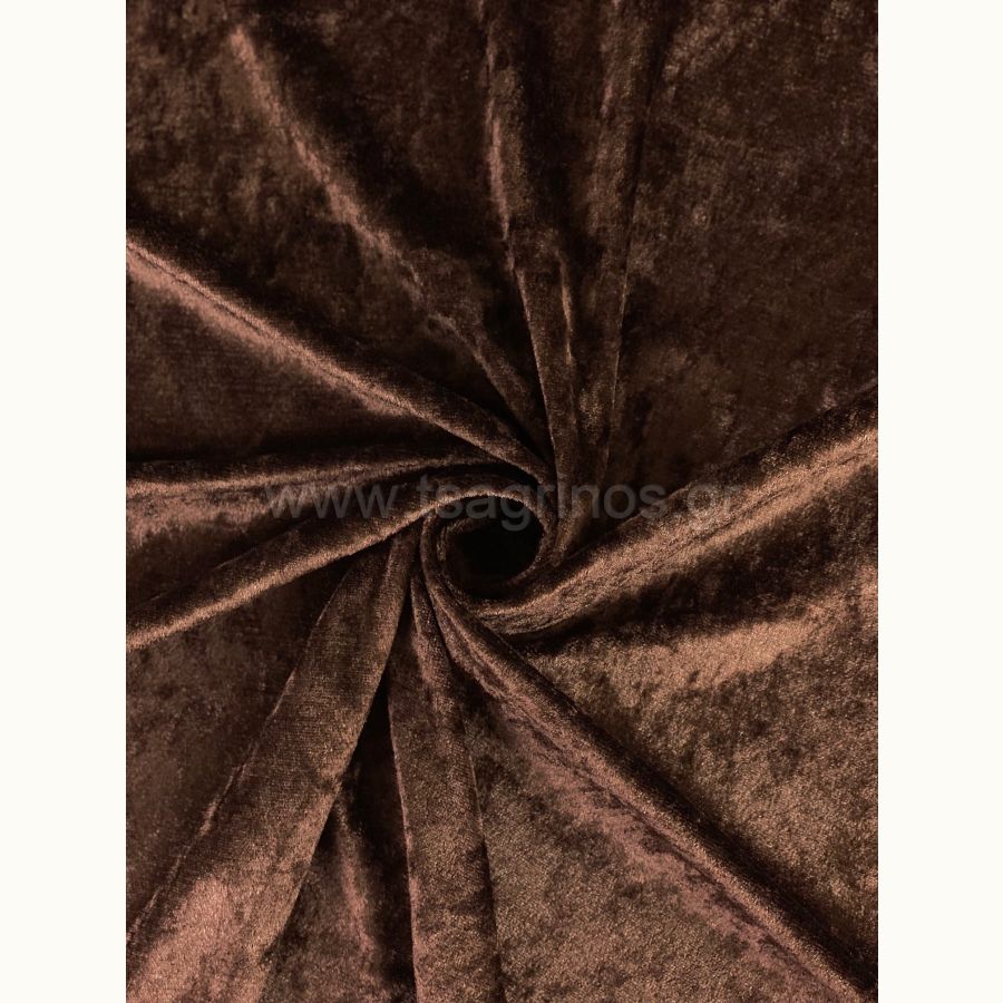 ΥΦΑΣΜΑ ΒΕΛΟΥΔΟ ΒΕΛΟΥΤΕ ”CRUSHED” (ΚΑΦΕ ΣΚΟΥΡΟ)