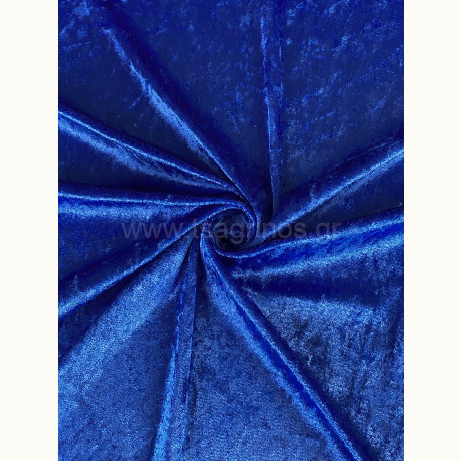 ΥΦΑΣΜΑ ΒΕΛΟΥΔΟ ΒΕΛΟΥΤΕ ”CRUSHED” (ΜΠΛΕ)