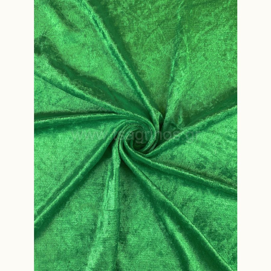 ΥΦΑΣΜΑ ΒΕΛΟΥΔΟ ΒΕΛΟΥΤΕ ”CRUSHED” (ΠΡΑΣΙΝΟ)