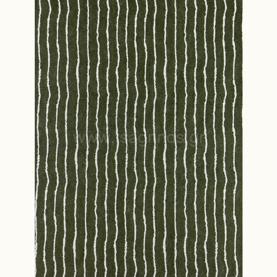 ΥΦΑΣΜΑ ΛΙΝΟ ΣΧΕΔΙΟ ΡΙΓΑ (ΠΡΑΣΙΝΟ ΛΑΔΙ - ΑΣΠΡΟ)