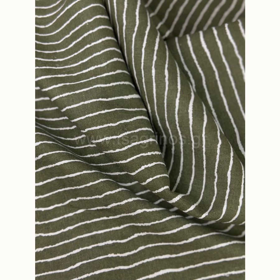 ΥΦΑΣΜΑ ΛΙΝΟ ΣΧΕΔΙΟ ΡΙΓΑ (ΠΡΑΣΙΝΟ ΛΑΔΙ - ΑΣΠΡΟ)