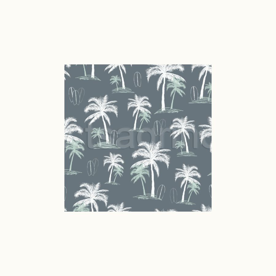 ΥΦΑΣΜΑ ΠΟΠΛΙΝΑ 100% ΒΑΜΒΑΚΙ DIGITAL PRINT (LOVELY PALM TREES)
