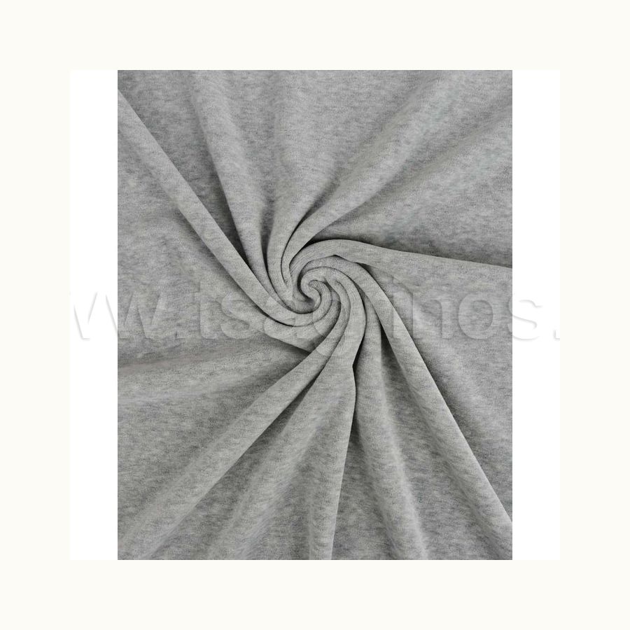 ΥΦΑΣΜΑ ΒΕΛΟΥΤΕ ΒΑΜΒΑΚΕΡΟ ΕΛΑΣΤΙΚΟ ''NICKY VELOUR'' (ΓΚΡΙ ΜΕΛΑΝΖΕ)