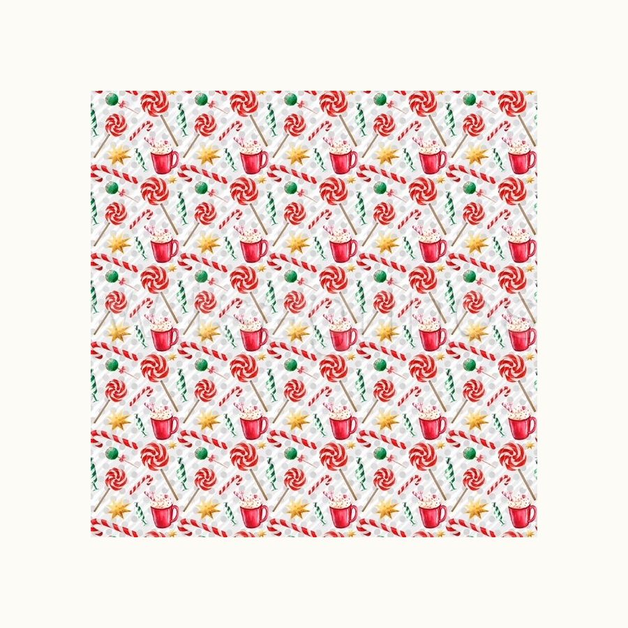 ΥΦΑΣΜΑ ΠΟΠΛΙΝΑ 100% ΒΑΜΒΑΚI (Χριστουγεννιάτικο) - Ρετάλι 2μ.