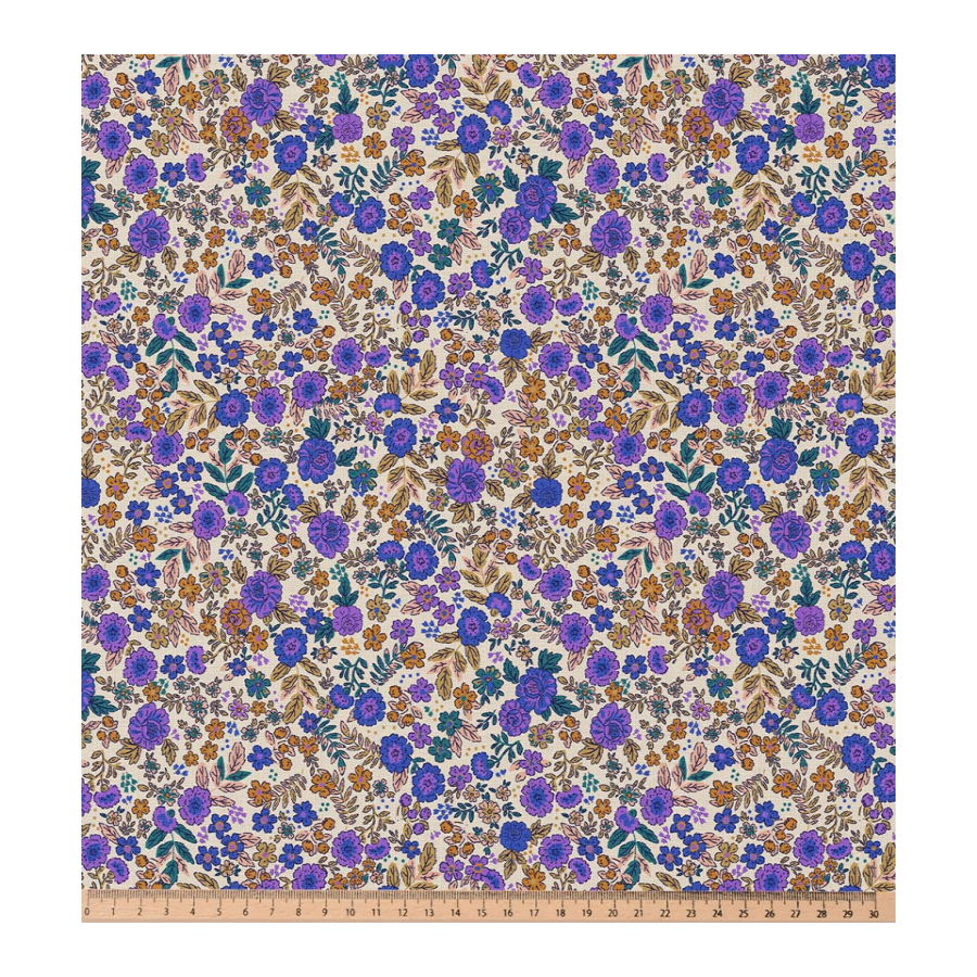 ΥΦΑΣΜΑ ΠΟΠΛΙΝΑ 100% ΒΑΜΒΑΚΙ - ΒΙΟΛΕΤΙ ΛΙΒΑΔΙ