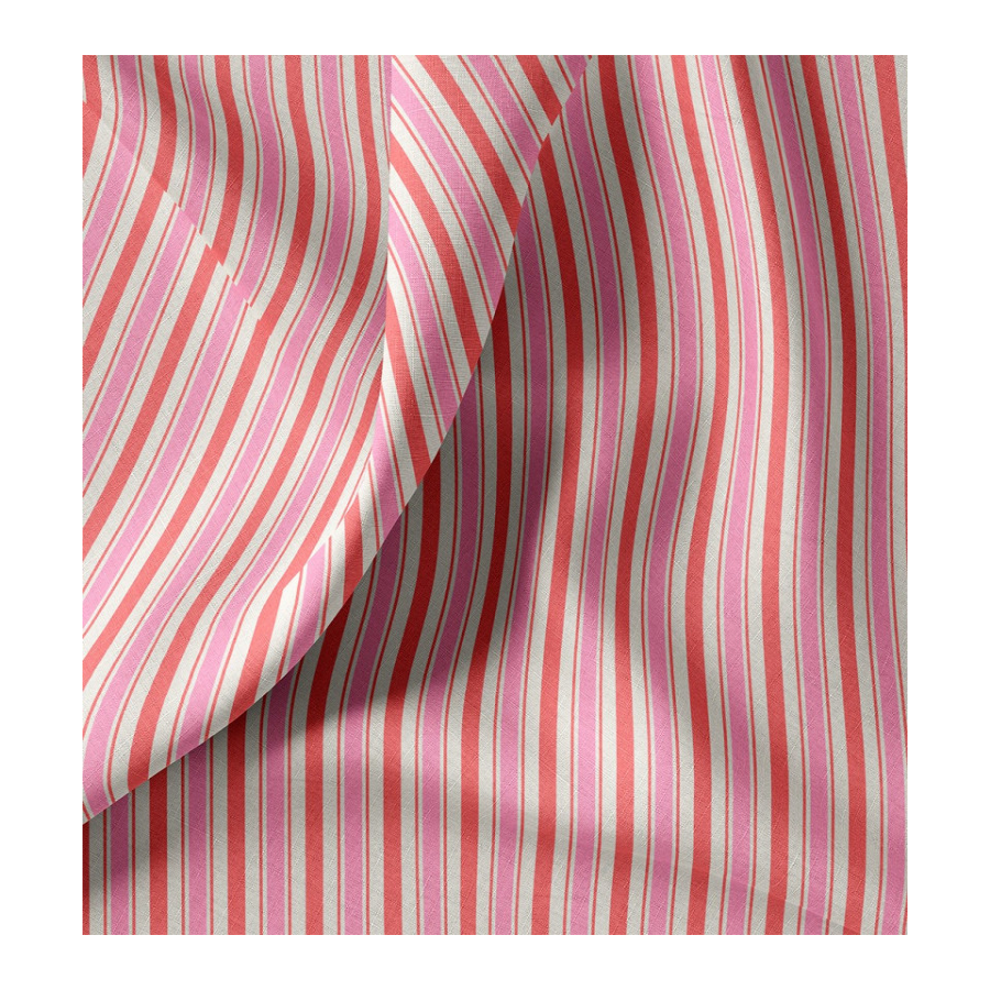 ΥΦΑΣΜΑ ΠΟΠΛΙΝΑ 100% ΒΑΜΒΑΚΙ - ΡΙΓΕ ΕΚΡΟΥ / ΚΟΚΚΙΝΟ / ΡΟΖ