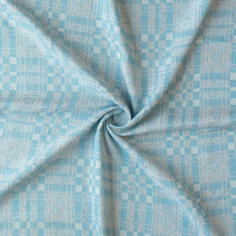 ΥΦΑΣΜΑ ΖΑΚΑΡ ΜΕ ΑΝΑΓΛΥΦΕΣ ΛΕΠΤΟΜΕΡΕΙΕΣ - ΓΕΩΜΕΤΡΙΚΟ ΣΧΕΔΙΟ ΚΑΡΟ ΤΥΡΚΟΥΑΖ / ΜΠΕΖ