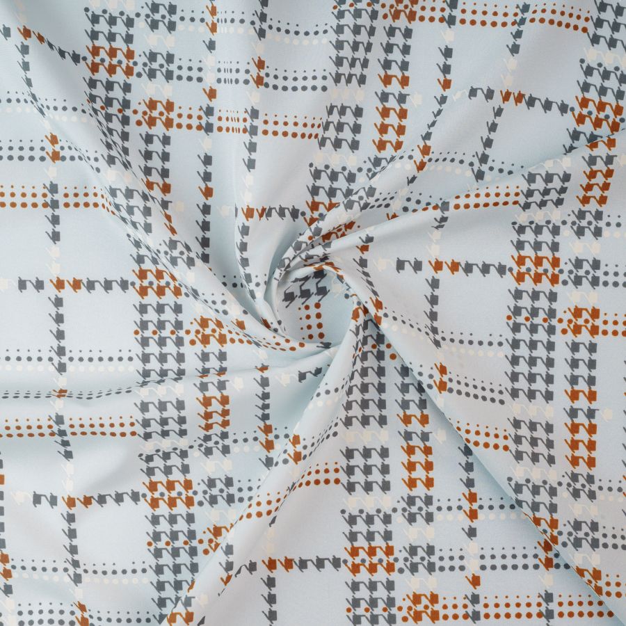 ΥΦΑΣΜΑ ΜΑΛΑΚΟ ΑΠΟ ΣΥΝΘΕΤΙΚΕΣ ΙΝΕΣ ΤΥΠΟΥ ΡΑΙΓΙΟΝ ΜΕ ΧΥΤΗ ΠΤΩΣΗ & ΣΧΕΔΙΟ ΔΙΠΛΗΣ ΟΨΗΣ PIED DE COQ