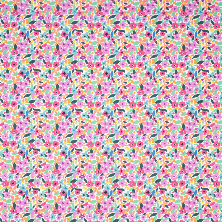 ΥΦΑΣΜΑ ΠΟΠΛΙΝΑ 100% ΒΑΜΒΑΚΙ DIGITAL PRINT - ΠΟΛΥΧΡΩΜΑ ΜΙΚΡΑ ΛΟΥΛΟΥΔΙΑ