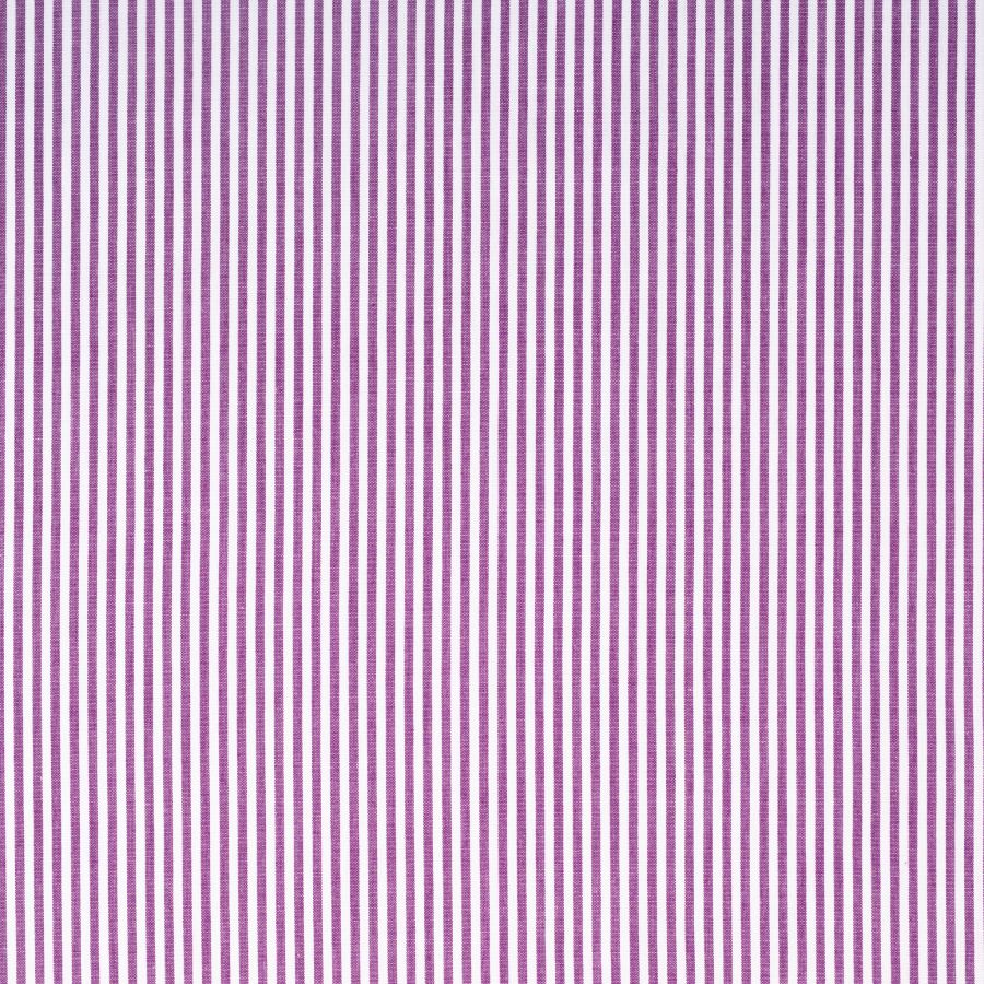 ΥΦΑΣΜΑ 100% ΒΑΜΒΑΚΕΡΗ ΠΟΠΛΙΝΑ ΝΗΜΑΤΟΒΑΜΜΕΝΗ ΔΙΠΛΗΣ ΟΨΗΣ - ΡΙΓΕ 2mm ΑΣΠΡΟ/ ΜΩΒ