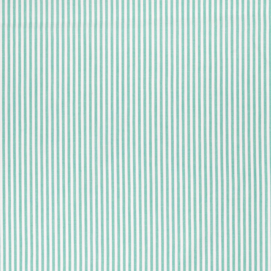 ΥΦΑΣΜΑ 100% ΒΑΜΒΑΚΕΡΗ ΠΟΠΛΙΝΑ ΝΗΜΑΤΟΒΑΜΜΕΝΗ ΔΙΠΛΗΣ ΟΨΗΣ - ΡΙΓΕ 2mm ΑΣΠΡΟ/ ΠΡΑΣΙΝΟ ΒΕΡΑΜΑΝ