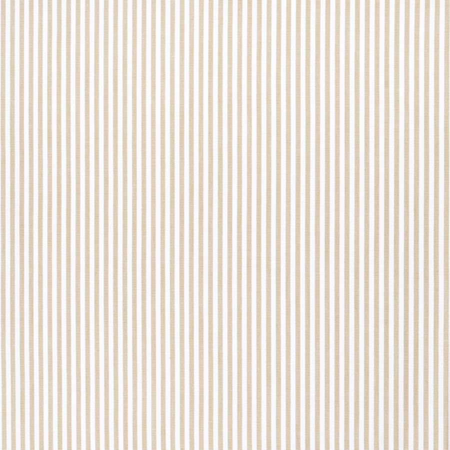 ΥΦΑΣΜΑ 100% ΒΑΜΒΑΚΕΡΗ ΠΟΠΛΙΝΑ ΝΗΜΑΤΟΒΑΜΜΕΝΗ ΔΙΠΛΗΣ ΟΨΗΣ - ΡΙΓΕ 2mm ΑΣΠΡΟ/ ΜΠΕΖ 