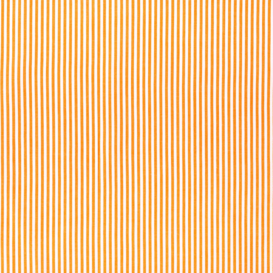 ΥΦΑΣΜΑ 100% ΒΑΜΒΑΚΕΡΗ ΠΟΠΛΙΝΑ ΝΗΜΑΤΟΒΑΜΜΕΝΗ ΔΙΠΛΗΣ ΟΨΗΣ - ΡΙΓΕ 2mm ΑΣΠΡΟ/ ΠΟΡΤΟΚΑΛΙ