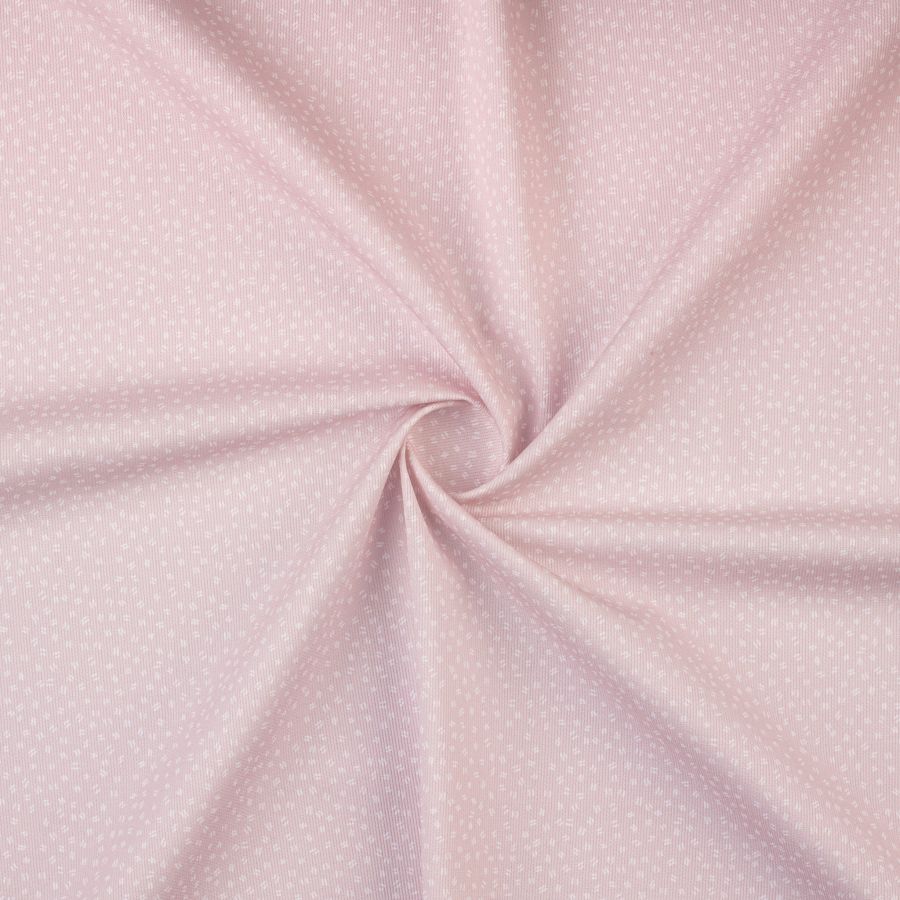 ΥΦΑΣΜΑ 100% ΒΑΜΒΑΚΕΡΟ ΓΚΡΟ - ΜΙΝΙ ΓΡΑΜΜΕΣ ΡΟΖ ΠΟΥΔΡΑ