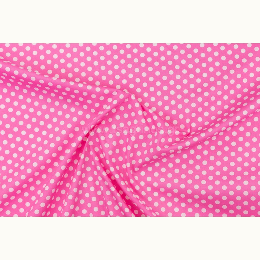 ΥΦΑΣΜΑ ΠΟΠΛΙΝΑ 100% ΒΑΜΒΑΚΙ ΣΧΕΔΙΟ ΠΟΥΑ ΜΕΣΑΙΟ (ΑΣΠΡΟ-ΡΟΖ)